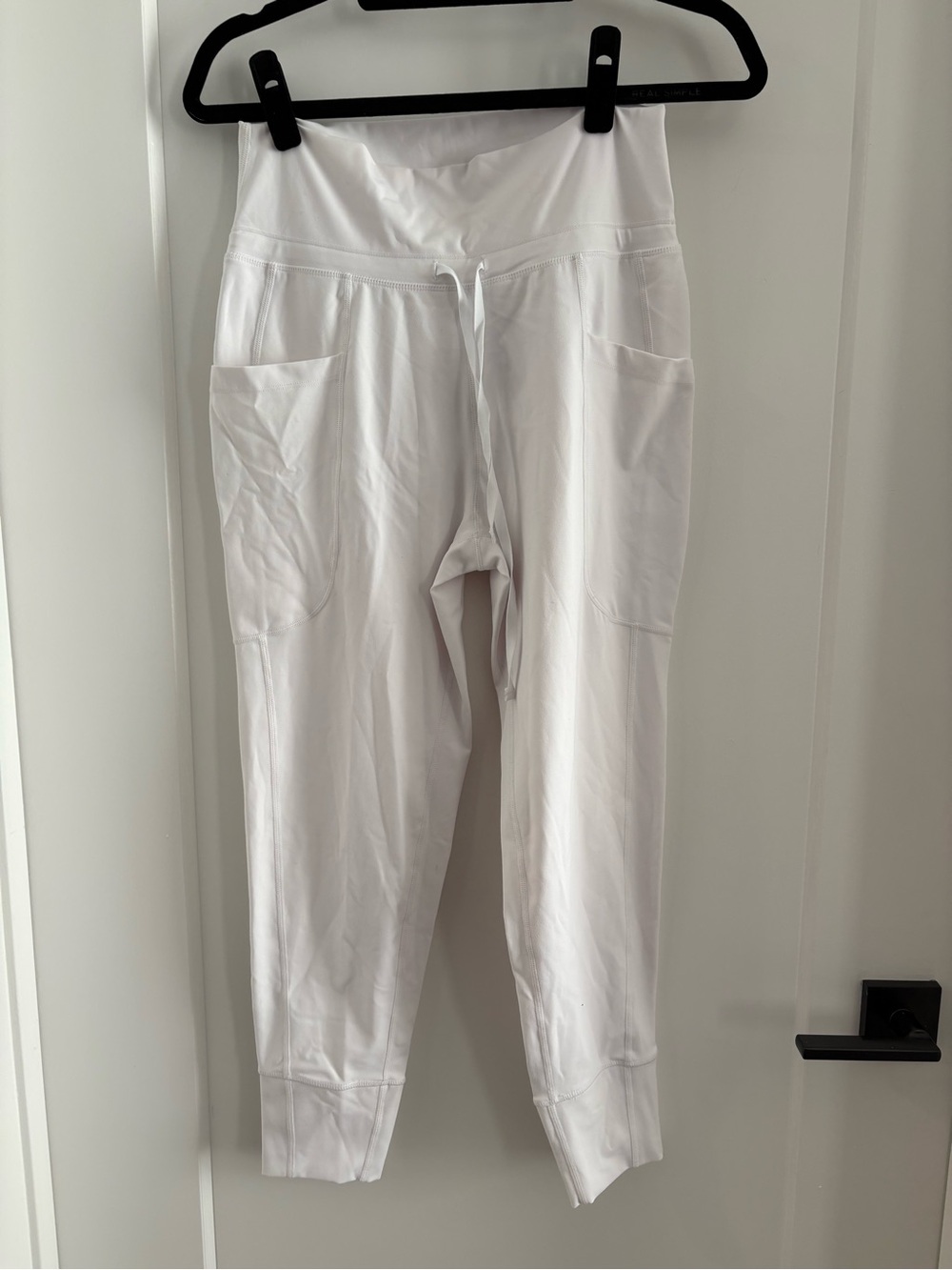 Fabletics White Drawstring Pocket Joggers